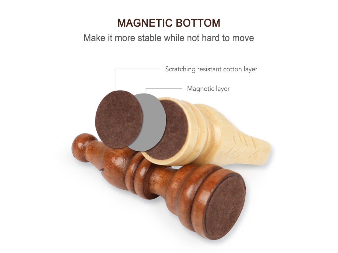 Omni-juego De Ajedrez De Madera Plegable Con Tablero Magnético Almacenamiento Interior Portátil Para Adultos Y Niños