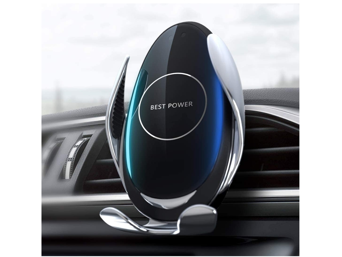 Cargador Carro Inteligente Duplo Usb Qi Tomada Carregamento YIZHOOD Negro
