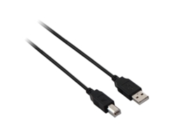 Cable USB Negro Macho AB 1.8M M/M 100% Conductor de Cobre V7