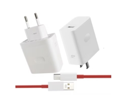 Kit De Cargador De 45 W + Cable Usb-c A Usb-c Rojo De 1 M Para Oppo/oneplus/realme — Pd Supercharge — Set Completo, Listo Para Usar