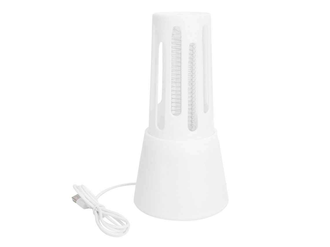 Lámpara eléctrica matamoscas en miniatura con USB para interiores de casas blancas