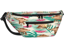 Bolso Hombro Unisex Tropicallife Gran Capacidad Estampado Hojas Palmera Monos Frutas Para Viajes Deportes G
