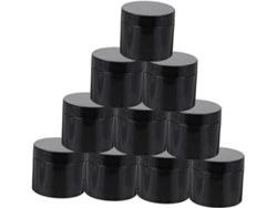 Juego De 10 Tarros Cosméticos Vacíos Y Prácticos, Dispensadores De Cosméticos De Viaje Con Tapa.