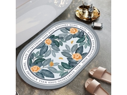 Alfombra de Baño LUUCOZK Antideslizantes Absorbentes Decoración Baño Secado Poliéster Multicolor (60x90cm)