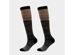 7 Pares De Meias Elásticas De Compressão Esportivas Para Melhor Circulação E Recuperação Muscular S M Laranja