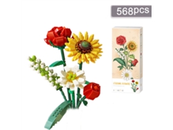 Kit De Montaje De Ramo 3d Con Bloques De Flores Artificiales Para Decoración Y Regalos.