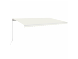 Maison Exclusive - Toldo Retráctil Manual Color Crema 500x300 Cm
