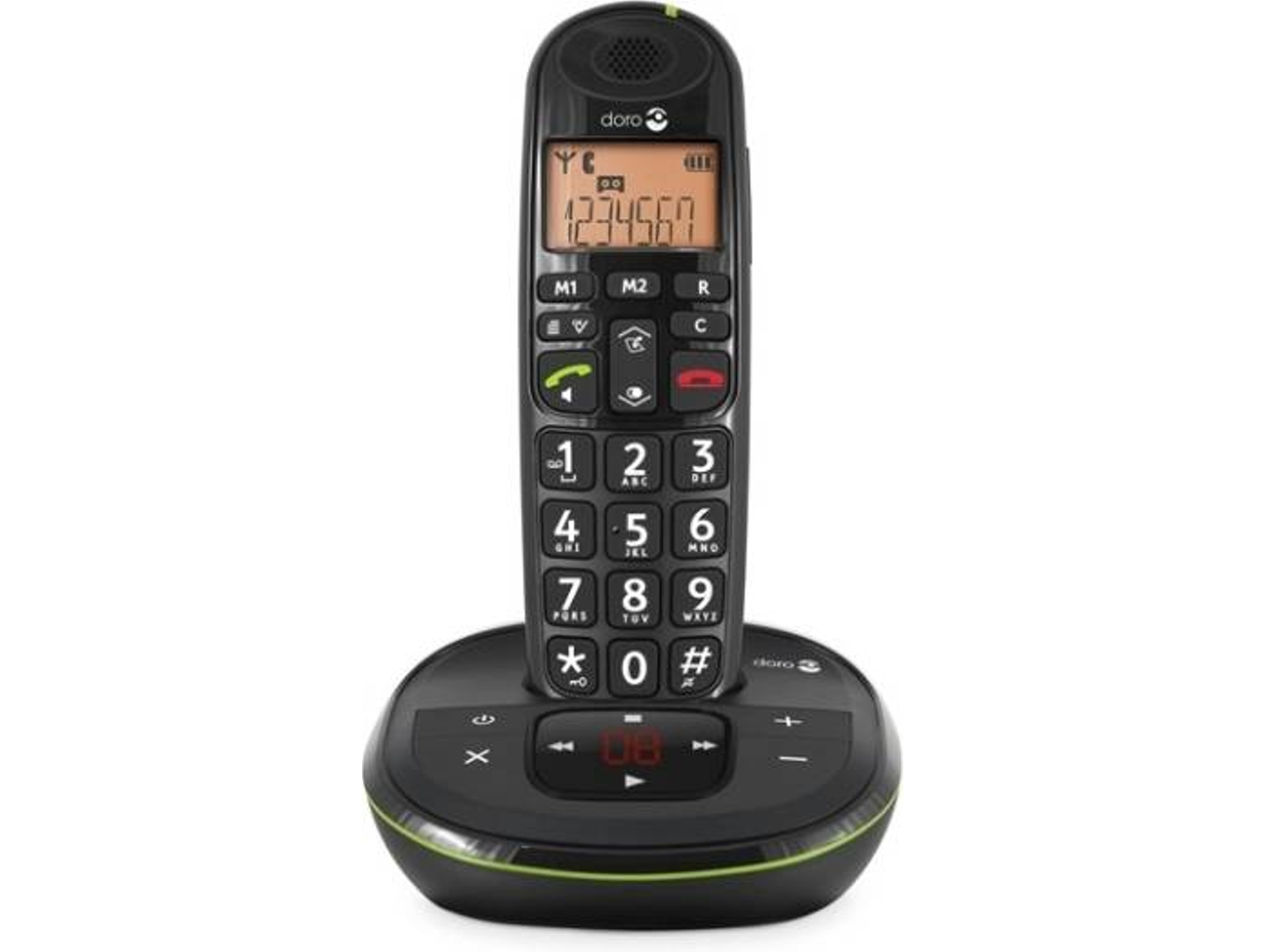 Teléfono fijo Sin Cable DORO PhoneEasy 105wr negro