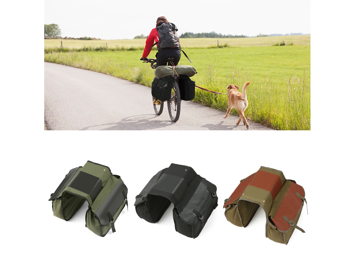 Bolsa Trasera Para Bicicleta, Mochila Doble Para Portaequipajes Trasero, Bolsa De Equipaje Para Ciclismo