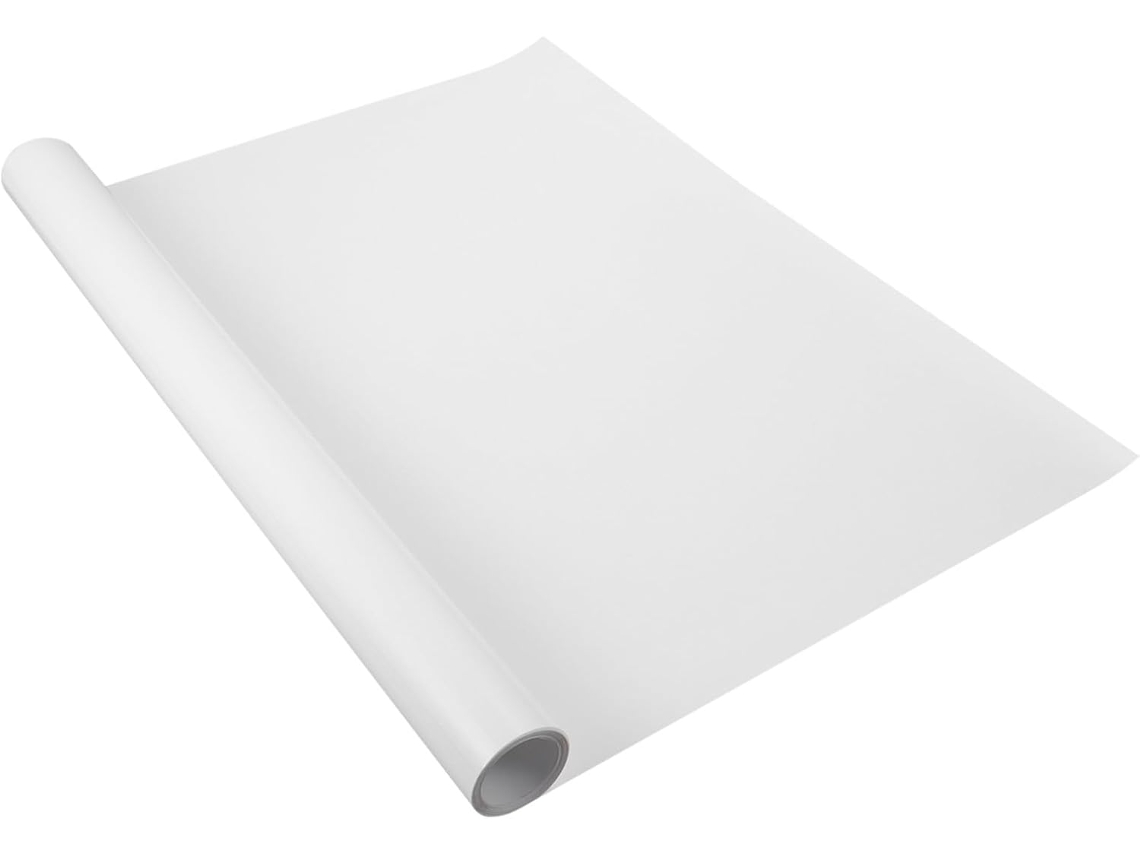 Película autoadhesiva blanca para ventanas, ligera, ofrece protección contra fugas y es fácil de aplicar Gokoco