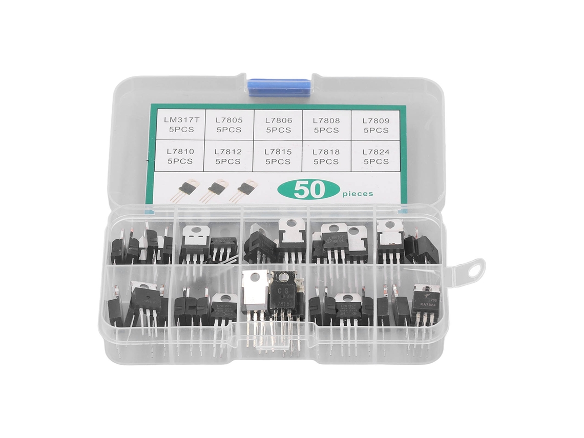 Kit de Reguladores de Tensão TO-220 LM317T L7805 L7824 10 Valores