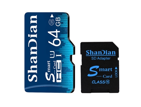 Tarjeta de Memória Inteligente SLOWMOOSE Adaptador SD para Smartphone/Cámara (64 GB)
