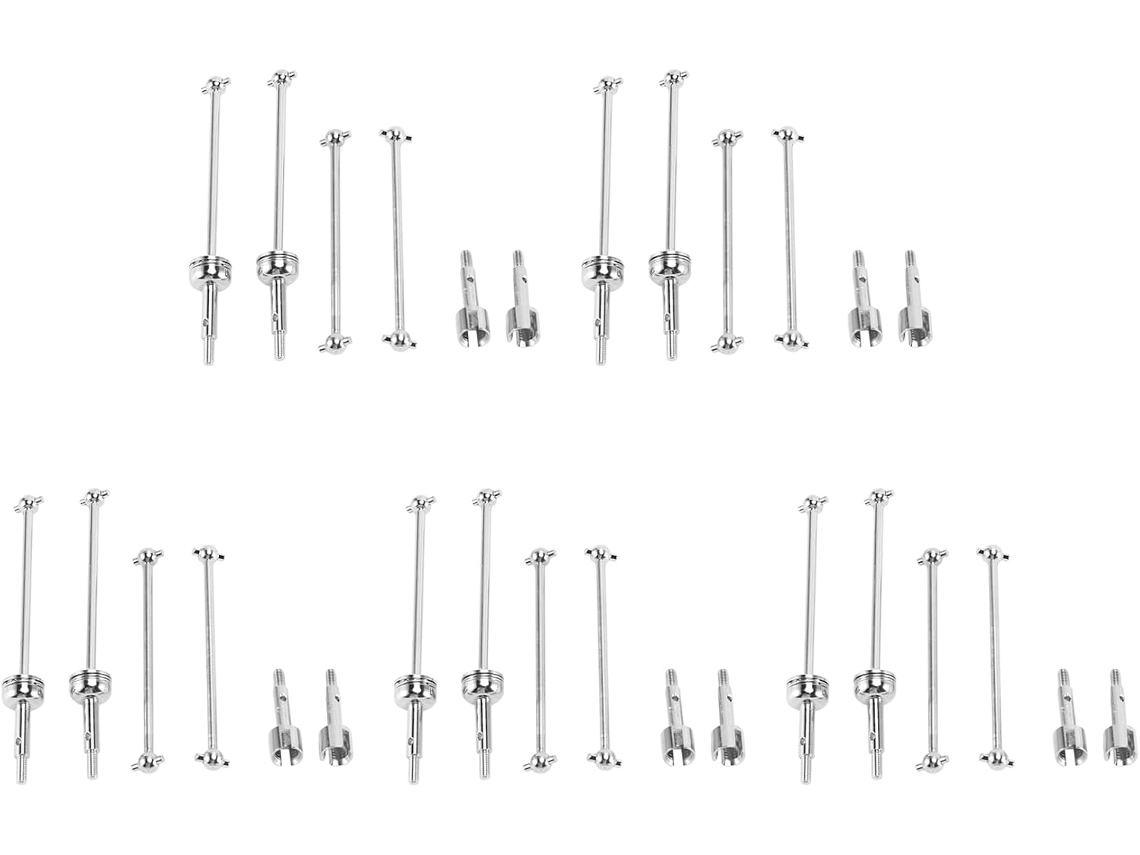 Juego de 20 ejes de transmisión traseros y CVD metálicos para accesorios 144001, 124018 y 124019 SFUSHOS