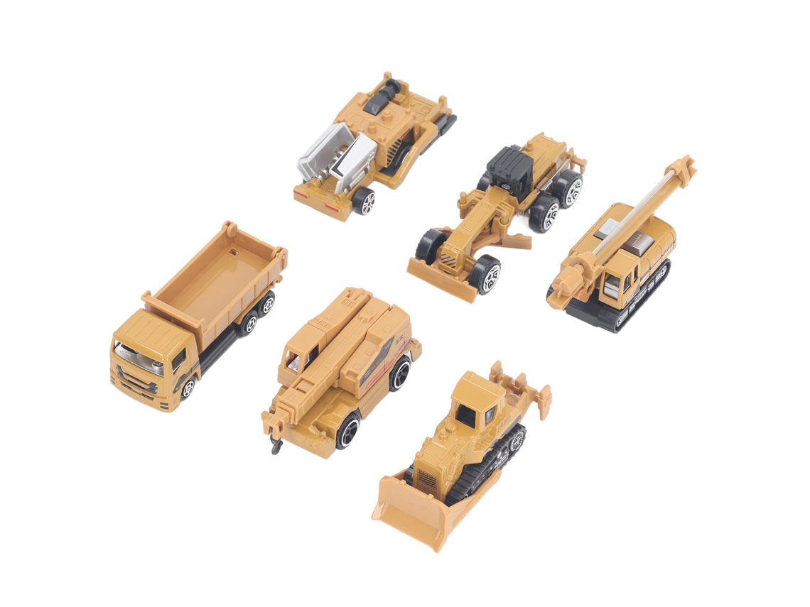 -set De Camiones De Construcción De Aleación A Escala 1/64 Juguetes Educativos Para Motricidad Fina