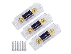 3 Piezas De Pernos Portafusibles Anl - Portafusibles Para Automóvil, Enlace Fusible Con Fusible De 80 A, Fusibles Amp
