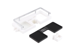Estante de almacenamiento de ABS para barra de ducha de baño
