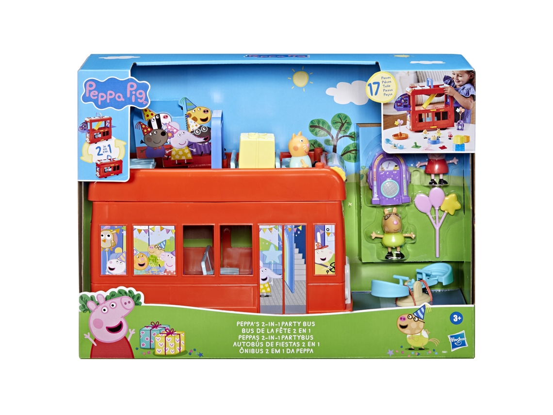 PEPPA PIG Autobús de fiestas 2 en 1 - Juguete creativo - PEPPA PIG - 3 Años