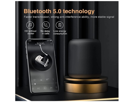 Altavoz Bluetooth portátil inalámbrico con refuerzo de graves, 18 horas de tiempo de reproducción y recarga rápida, micrófono integrado, blanco CHR...