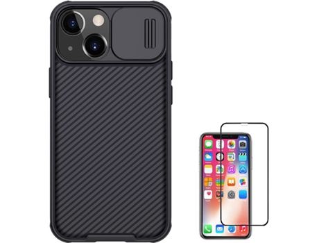 Carcasa + Protector Motorola Moto G30 Nillkin Camshield Negro