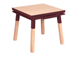 Escritorio Cadruado de Madera Maciza Con 1 Cajón 80 cm