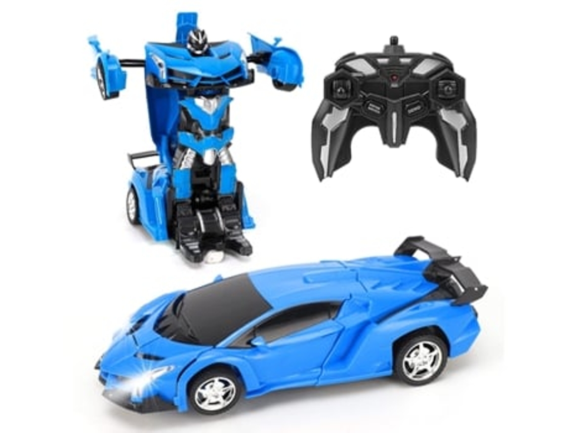 Coche teledirigido Transformers Robot RC para niños, coche de carreras de 2,4 GHz, escala 1:18, con deformación Panoona