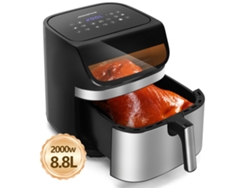 Freidora sin aceite Aigostar Omni Cook de 8,8 l y 2000 W con pantalla táctil LED y 12 menús preprogramados