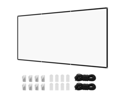 Pantalla de proyección de pared Succebuy de 3048 mm y 169 pulgadas, 4K, 1080 HD, para cine en casa
