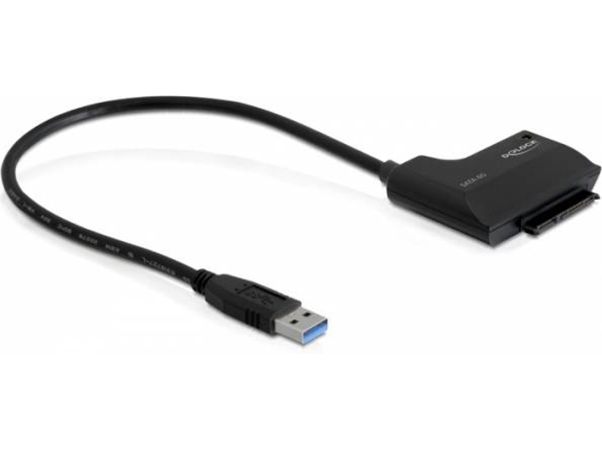 Cable de Datos DELOCK (USB  - SATA - Negro)