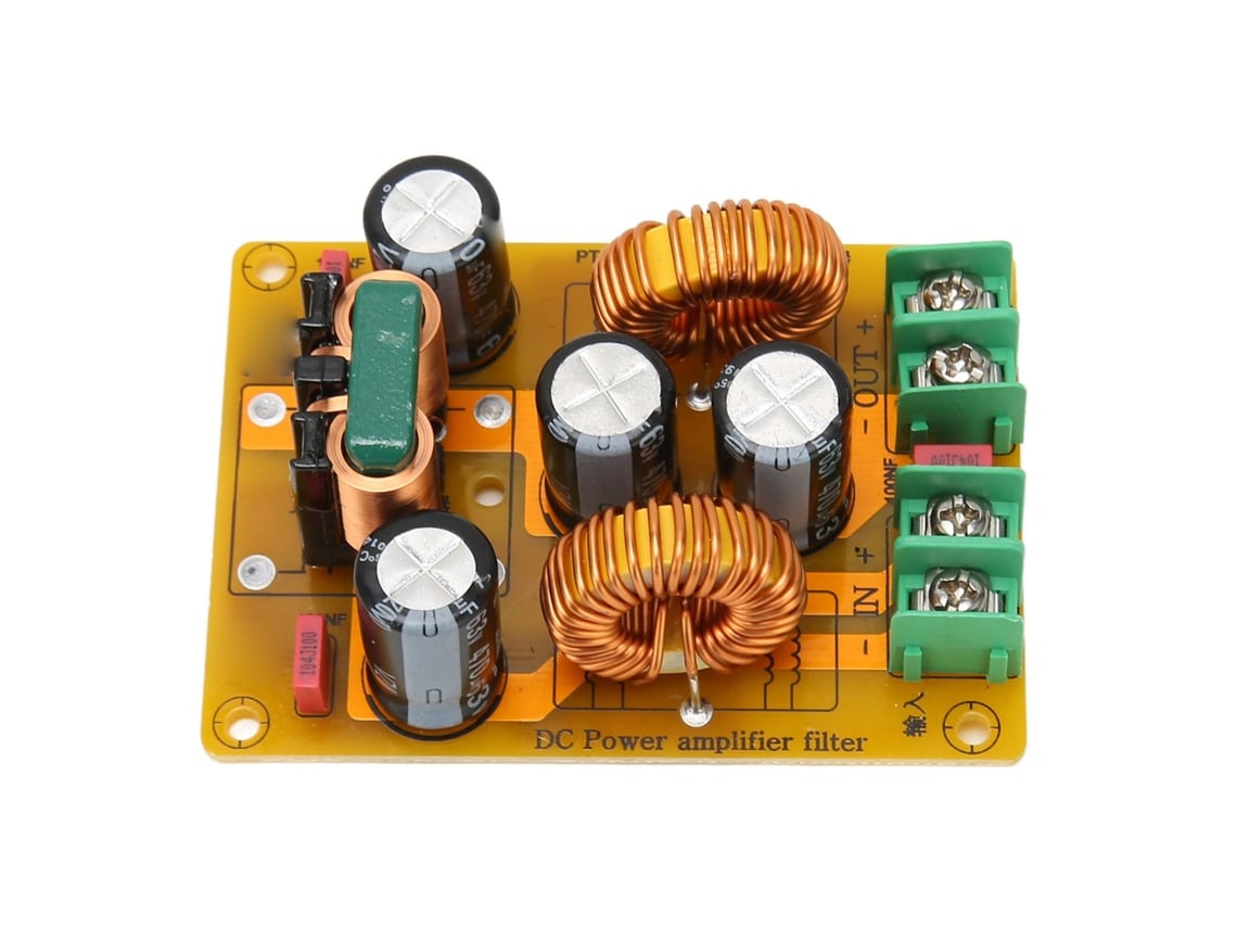 Filtro de potencia DC, LC, EMI y EMC para automóviles, filtro de alta frecuencia, placa de 10 A lista para usar