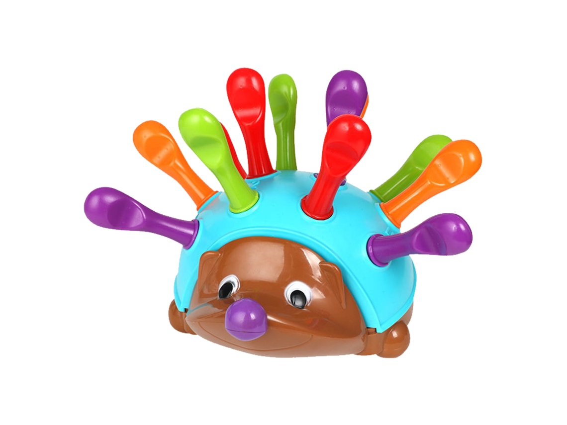 Juguete Educativo: Rompecabezas De Erizo Con Espinas Para El Desarrollo De La Motricidad Fina Y Sensorial En Niños.