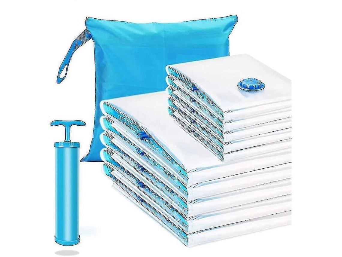 2026-bolsas De Vacío Para Ropa Y Edredones 12 Piezas 4 Grandes 100x80 Cm Almacenamiento Viaje Resistente Airtight