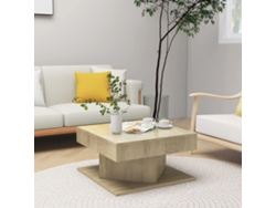 Mesa de centro de 57x57x30 cm, madera de roble, derivados de Sonoma HARLANV1