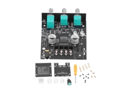 Placa Amplificadora Zk-502mt Para Subwoofer Estéreo Bt 5.0 De Alta Potencia Con Carcasa Acrílica.
