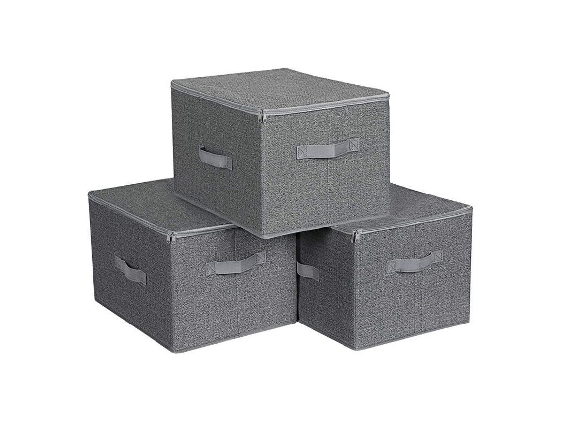 2026-caja De Almacenamiento Plegable Para Armario, 2 Piezas, Tela Poliéster-algodón, 40x30x25cm, Carga Hasta 34 Libras
