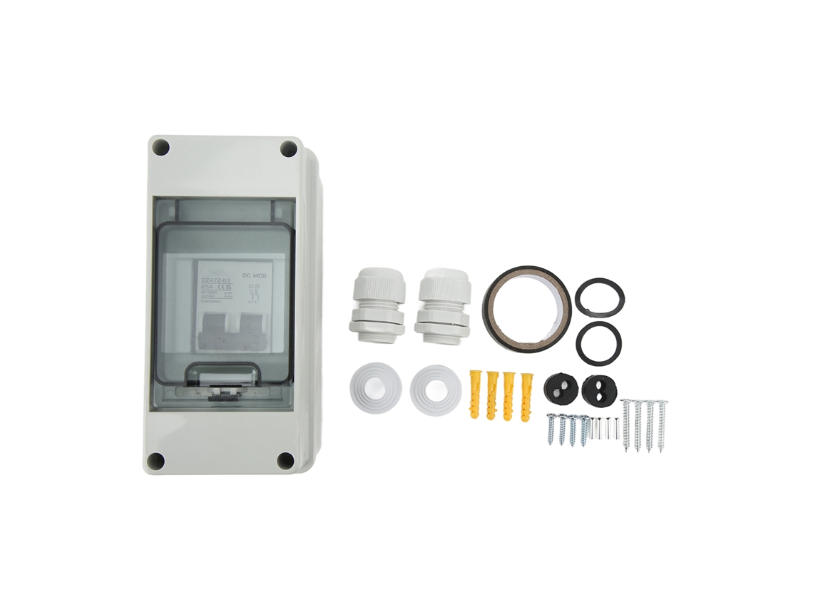 Omni-interruptor De Circuito Miniatura Dc 2p 25a Ip65 1000v Para Sistema Solar Off Grid
