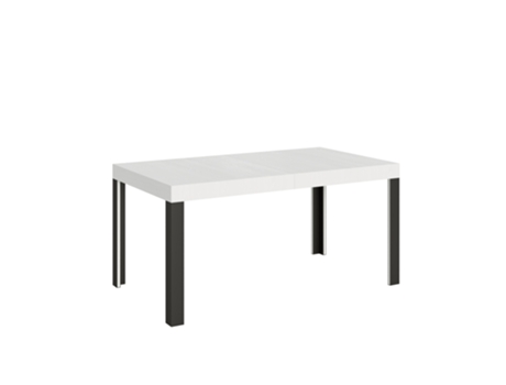 Mesa de Comedor ITAMOBY Linea (90x160/264 - Paneles de Melamina - Fresno Blanco)