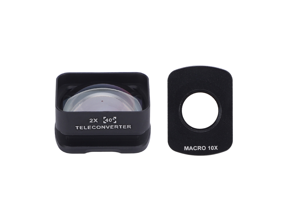 Set De Filtros De Cámara 2 En 1 10x 2x Hd Para Pocket3 Con Cristal Óptico Y Aleación De Aluminio