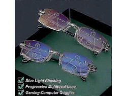 Gafas de lectura bifocales inteligentes con bloqueo de luz azul para presbicia.