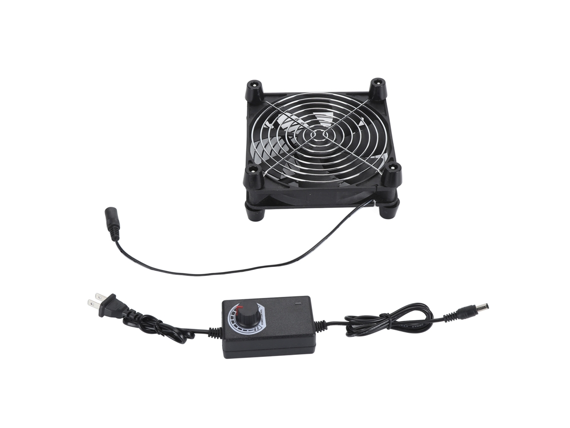 Ventilador Silencioso Para Caja De Pc De 140 Mm, 12 V, 0,45 A, Velocidad Ajustable, Con Enchufe De Ca - Negro