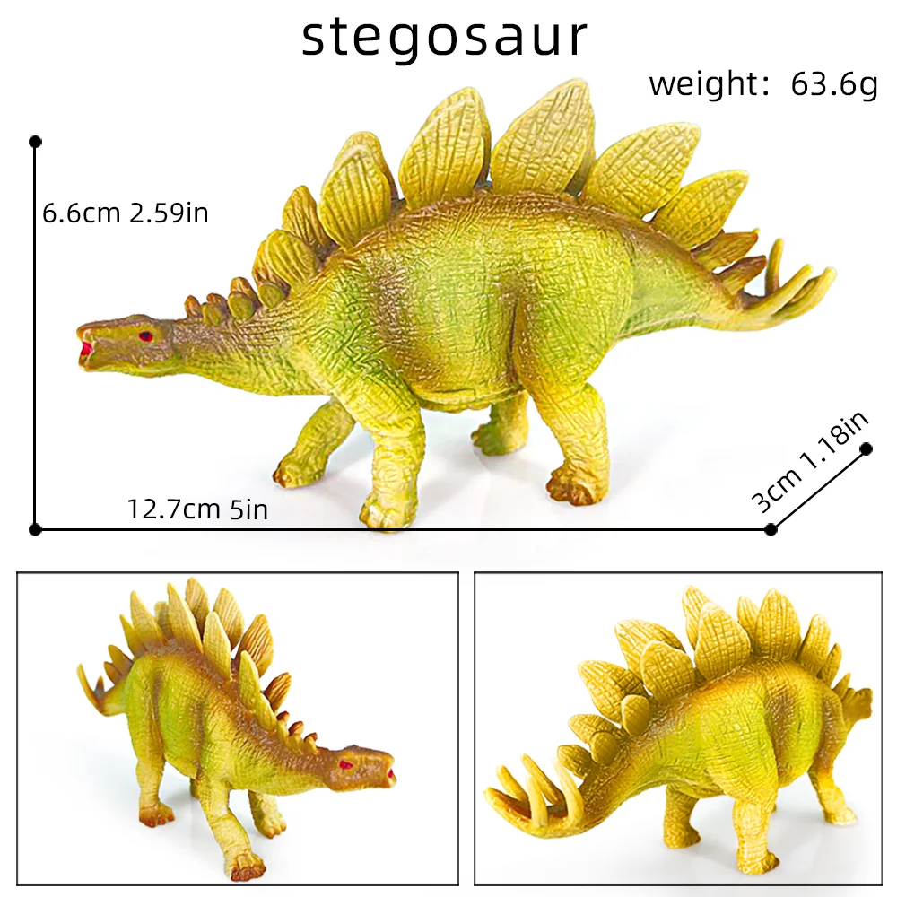Modelos De Juguetes De Dinosaurios Jurásicos, Fabricados En Pvc Sólido, Adecuados Para Niños.
