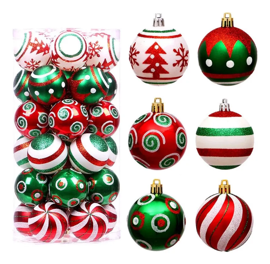 Decoración para árbol de Navidad, 30 bolas colgantes vayotoy
