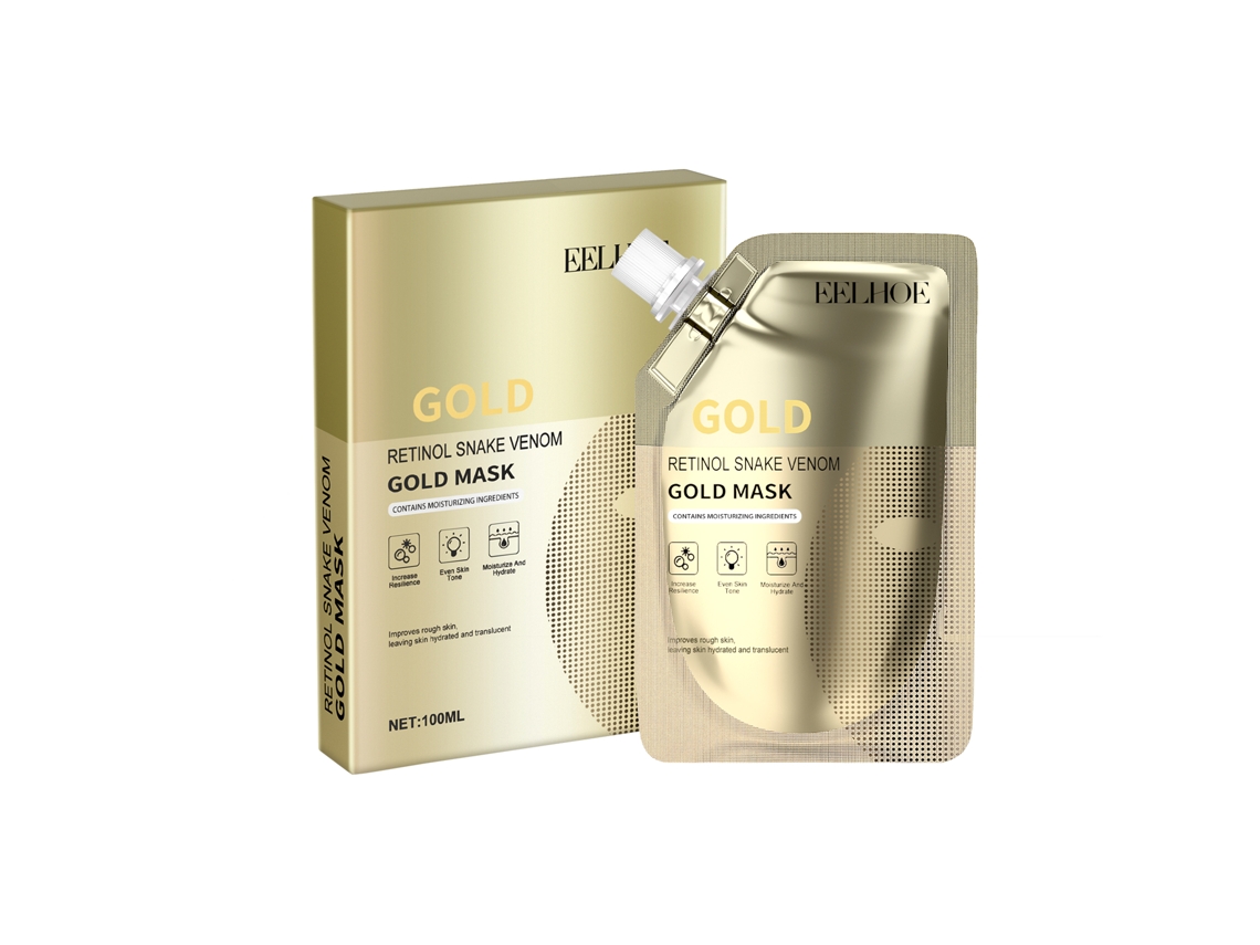 Mascarilla dorada con retinol y péptidos