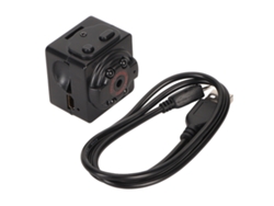 Cámara Ip Pequeña Con Video Hd De 1080p Y Cámara De Seguridad Con Fotos De 12 Mp Y Visión Nocturna Y Detección De Movimiento Para El Hogar Y La Ofici