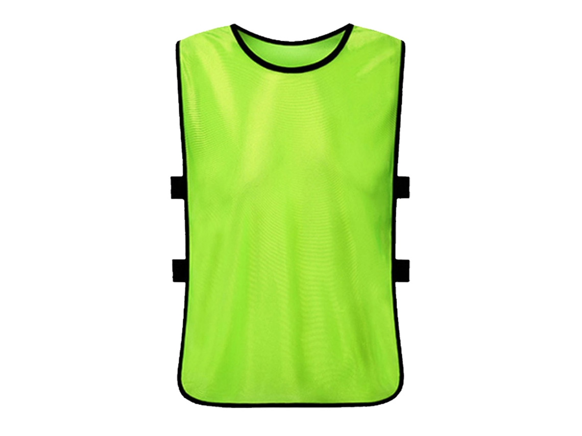Chaleco De Entrenamiento Mercerizado Para Deportes Al Aire Libre: Fútbol, Baloncesto, Voleibol - Verde Fluorescente - Para Niños