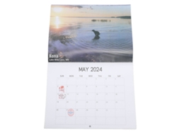 Calendario De Pared 2024: Perros Graciosos Haciendo Caca, Paisajes Impresionantes Para El Hogar.