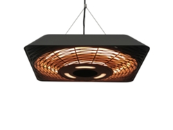 Calefactor PRIME KANG, infrarrojo, 2000W, mando a distancia, 3 niveles, cubierta protectora, pantalla LED, IP45
