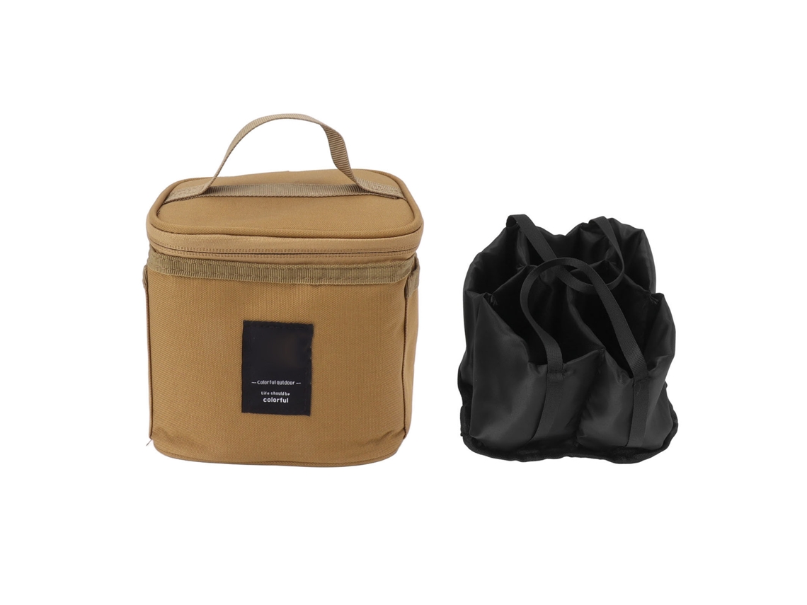 Bolsa portátil para tarros de condimentos con divisor extraíble Oxford Khaki
