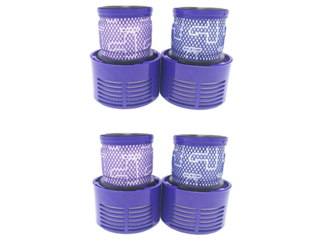 Adaptado para piezas de colector de polvo Dyson, filtro de entrada y salida de aire V10 Sv12 US, elementos filtrantes traseros Hepa