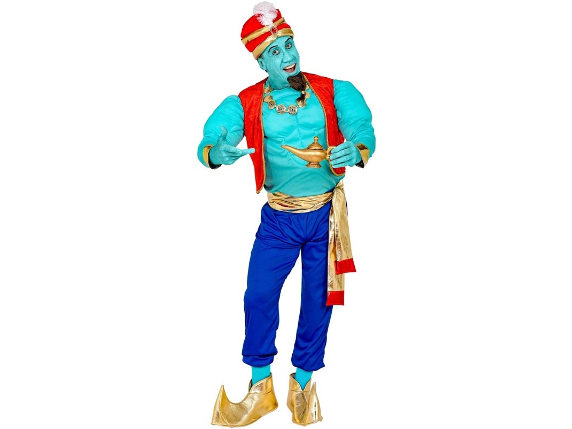 Disfraz de Genio Mágico azul para hombre