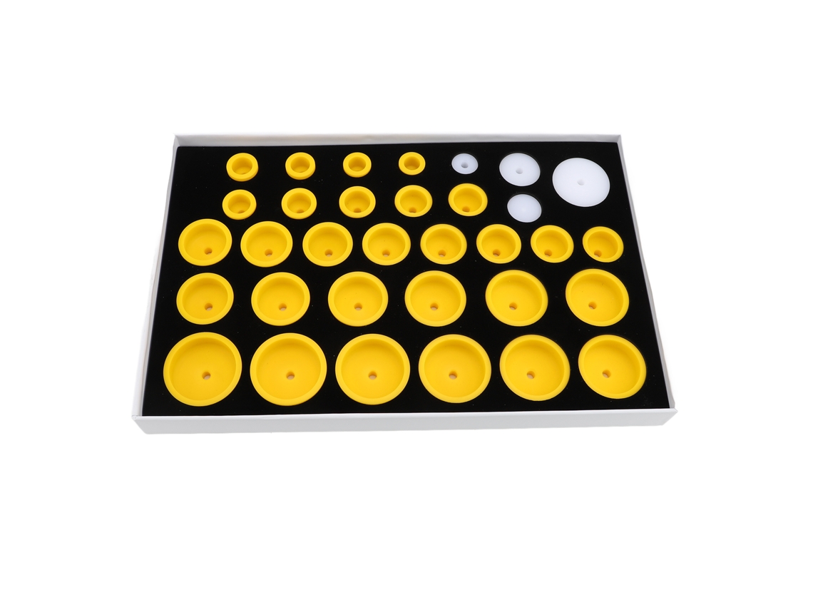 Kit profesional de troqueles de presión para tapas de relojes (33 troqueles) para acero